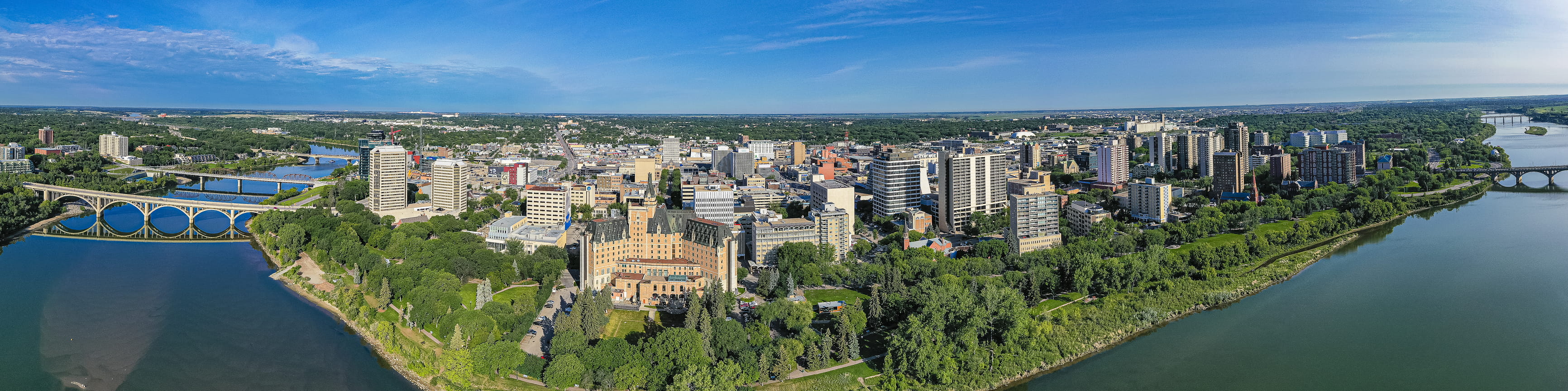 Saskatoon skyline panorama
